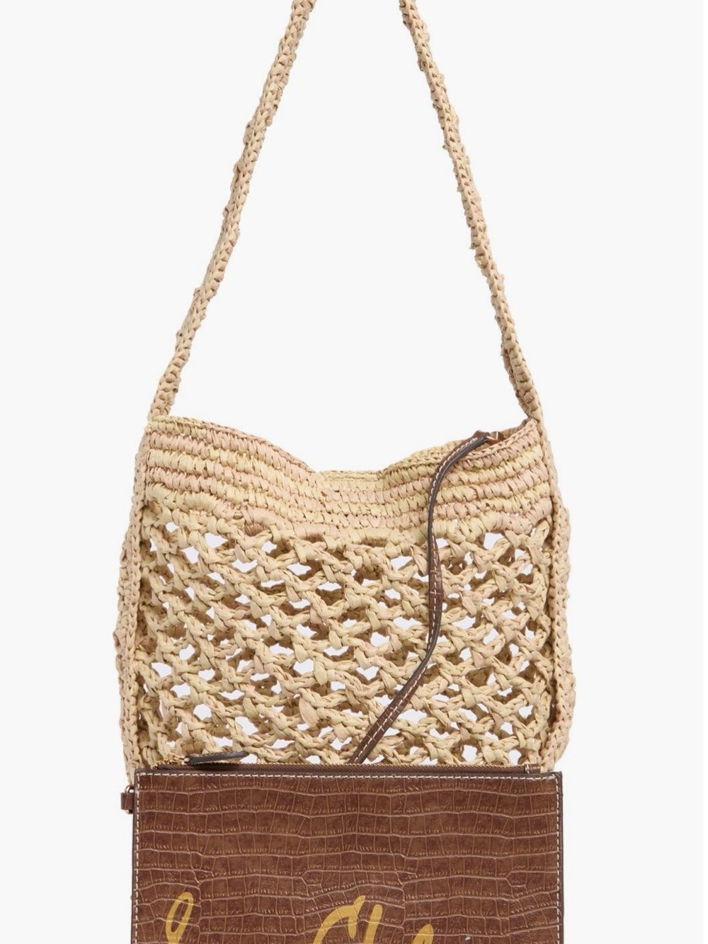 Sam Edelman Raffia Bucket Bag - Picture 2 of 7